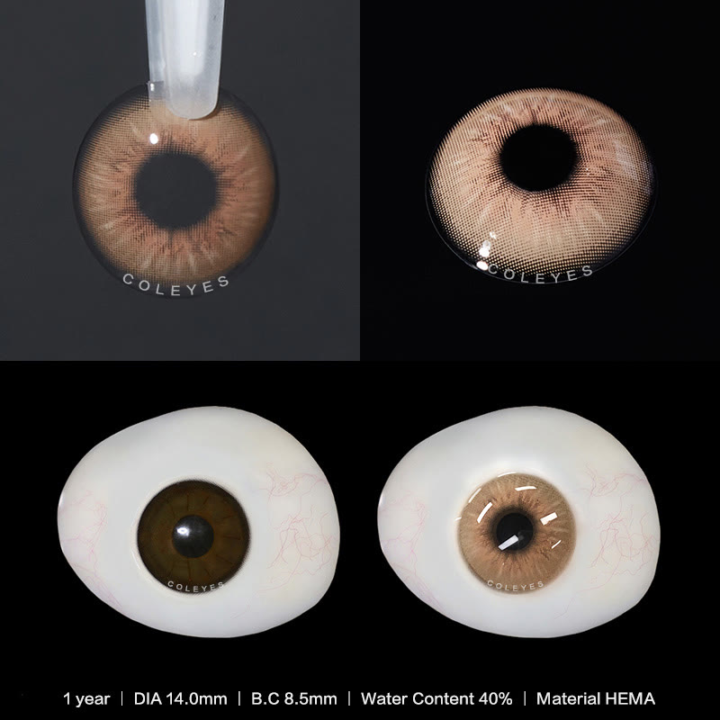 Coleyes Sin Brown Yearly Prescription Colored Contacts - image 4