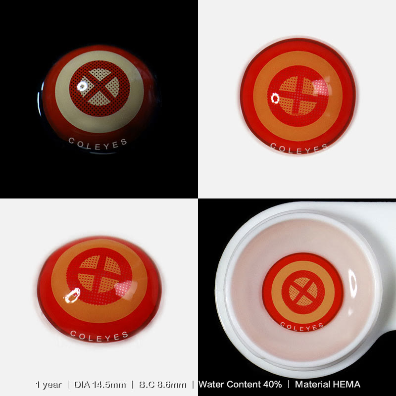 Coleyes Chainsaw Man Power Red Yearly Cosplay Colored Contacts - image 9