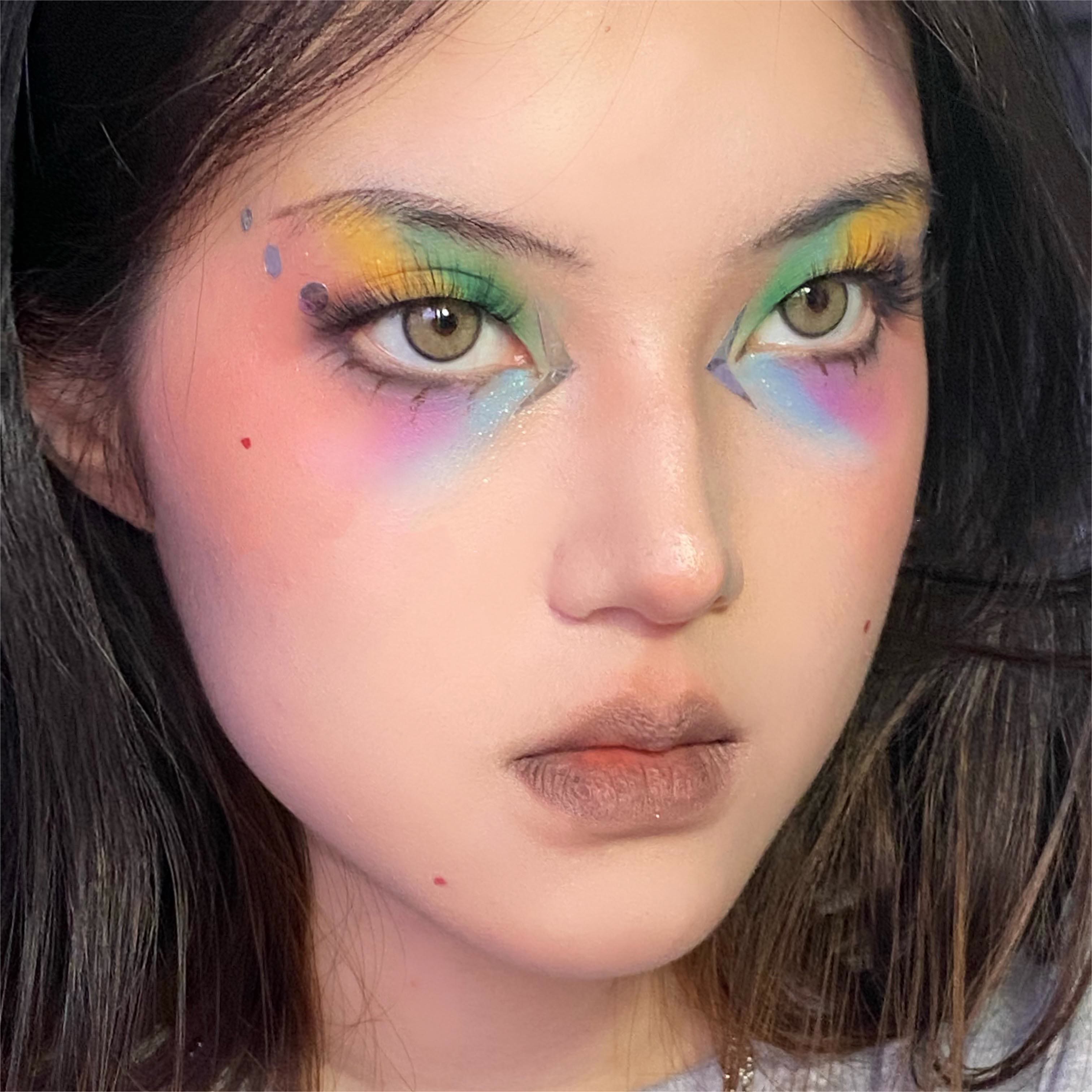 Coleyes Neala Yellow Brown Yearly Prescription Colored Contacts - image 7