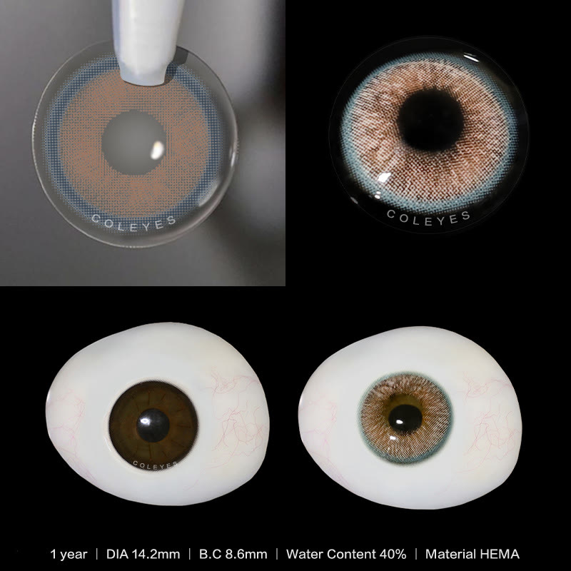 Coleyes Genshin Moon Grey Yearly Prescription Colored Contacts - image 4