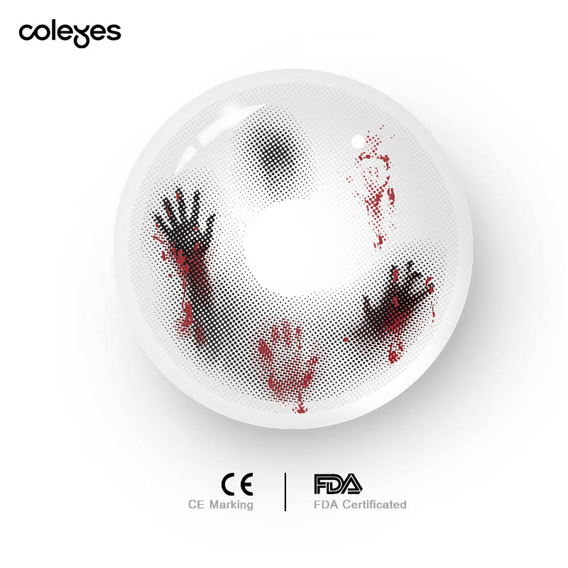 Coleyes Inferno White 6-Month Cosplay Colored Contacts - image 3