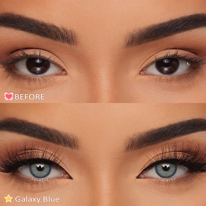 Coleyes Galaxy Blue Yearly Prescription Colored Contacts - image 5