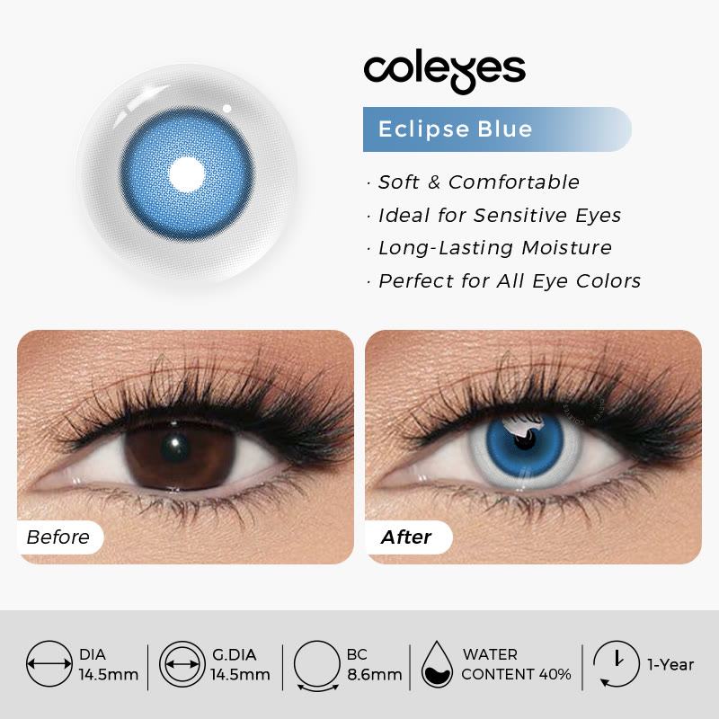Coleyes Eclipse Blue Yearly Cosplay Colored Contacts - image 4