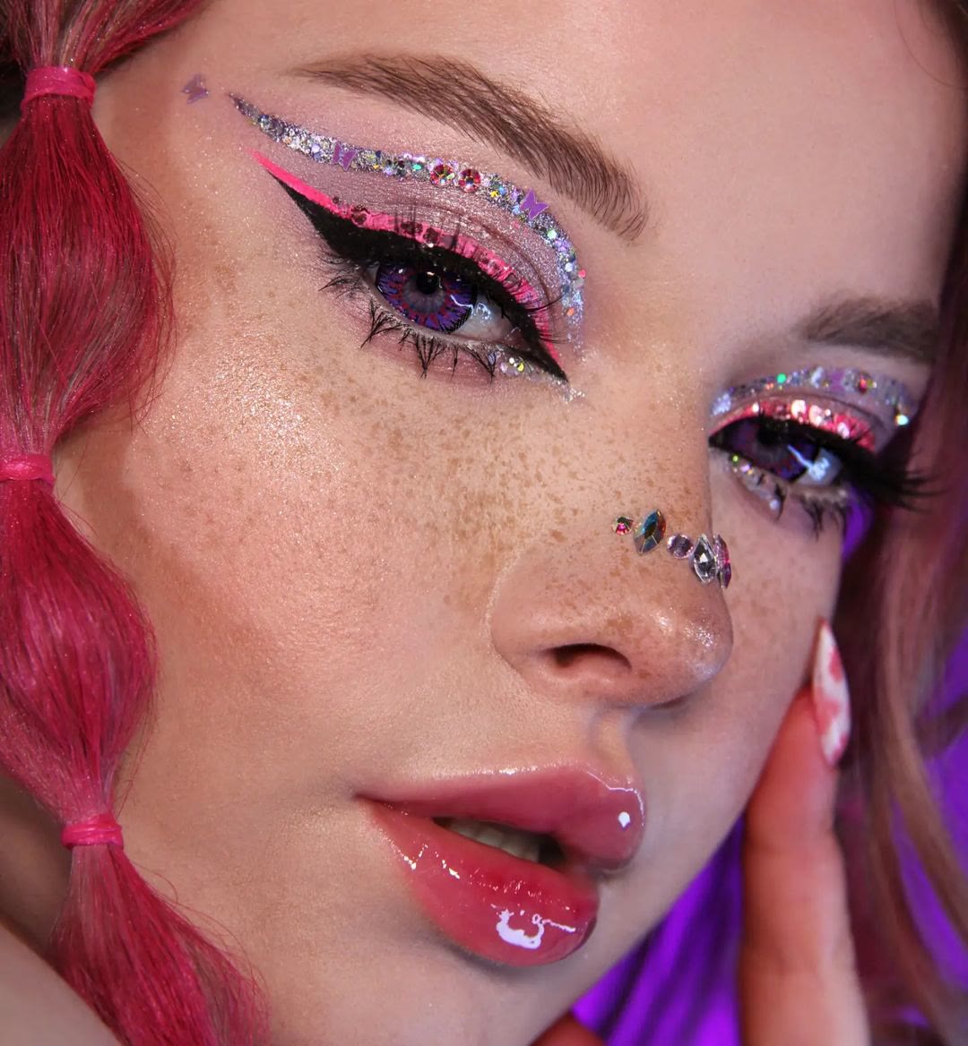 Coleyes Nonno Blue Violet Prescription Yearly Cosplay Colored Contacts - image 5