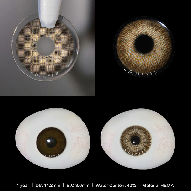 Coleyes New York III Brown Yearly Prescription Colored Contacts - image 4