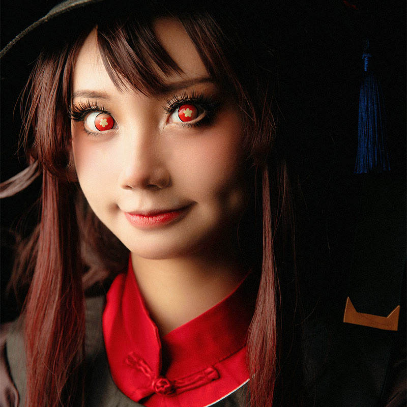 Coleyes Hutao Red Yearly Cosplay Colored Contacts - image 5