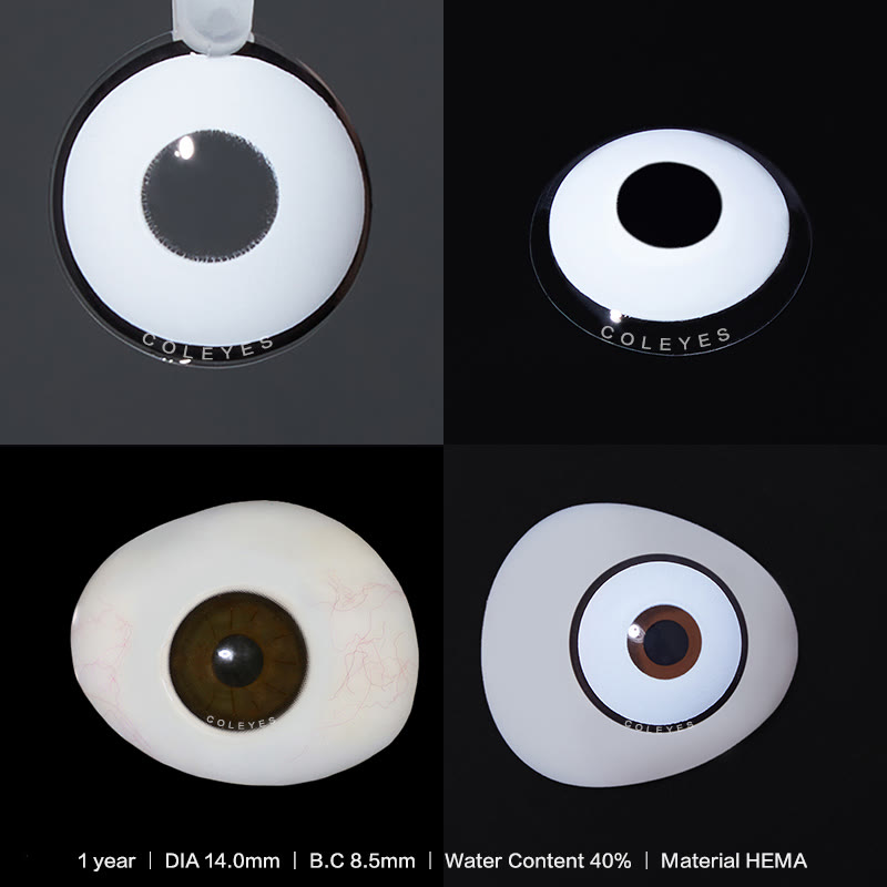 Coleyes Manson White Yearly Prescription Cosplay Colored Contacts - image 3
