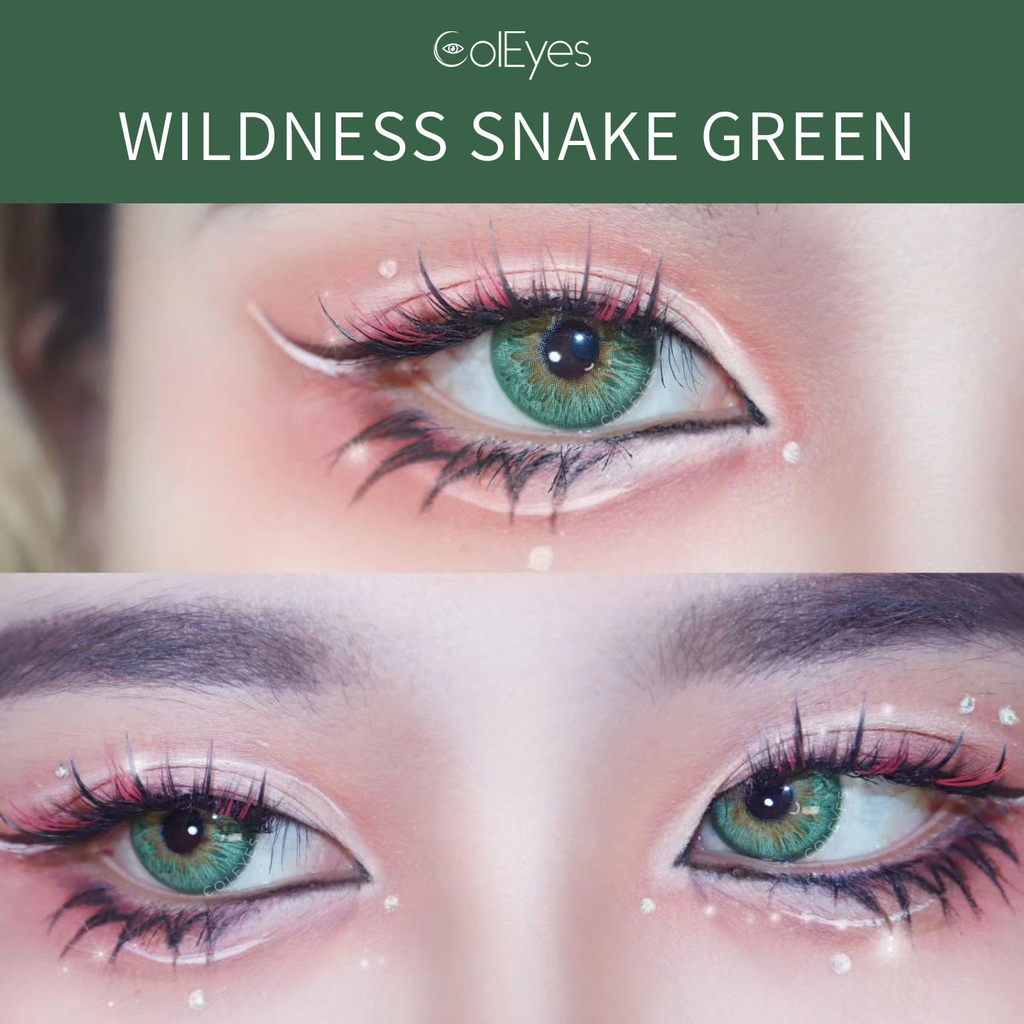 Coleyes Wildness Snake Green Yearly Colored Contacts - image 5