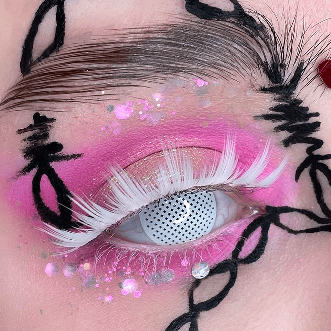 Coleyes Blind Mesh White Yearly Prescription Cosplay Colored Contacts - image 3