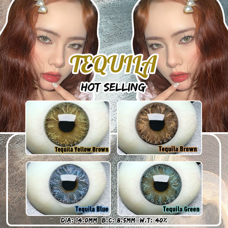 Coleyes Tequila Blue Yearly Prescription Colored Contacts - image 10