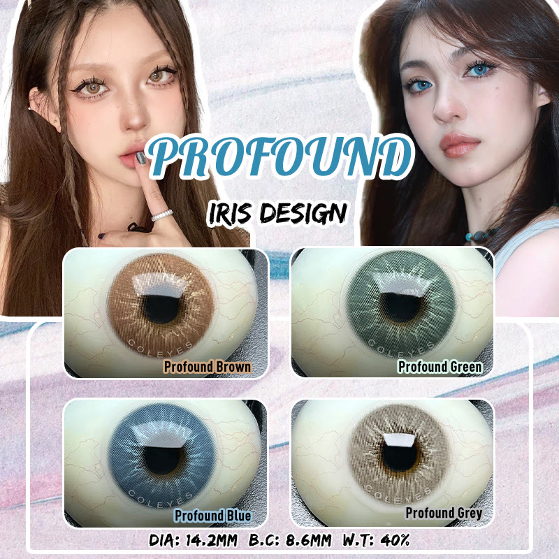 Coleyes Profound Grey Yearly Prescription Colored Contacts - image 7