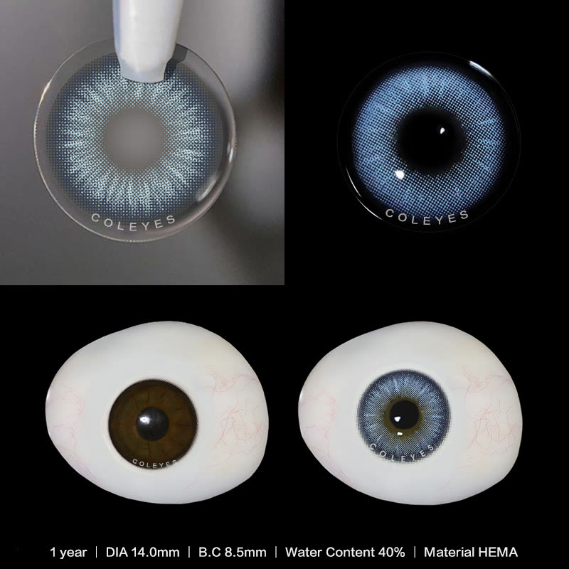 Coleyes Savage Blue Yearly Prescription Colored Contacts - image 4