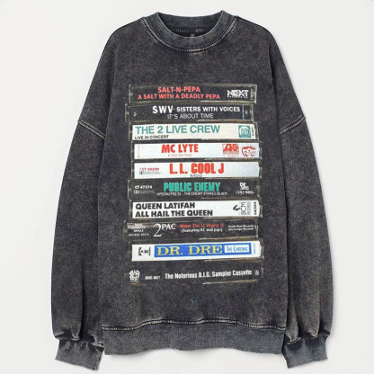 Hip Hop Cassettes Tape Comfort Colors Printed T-Shirt/Sweatshirt