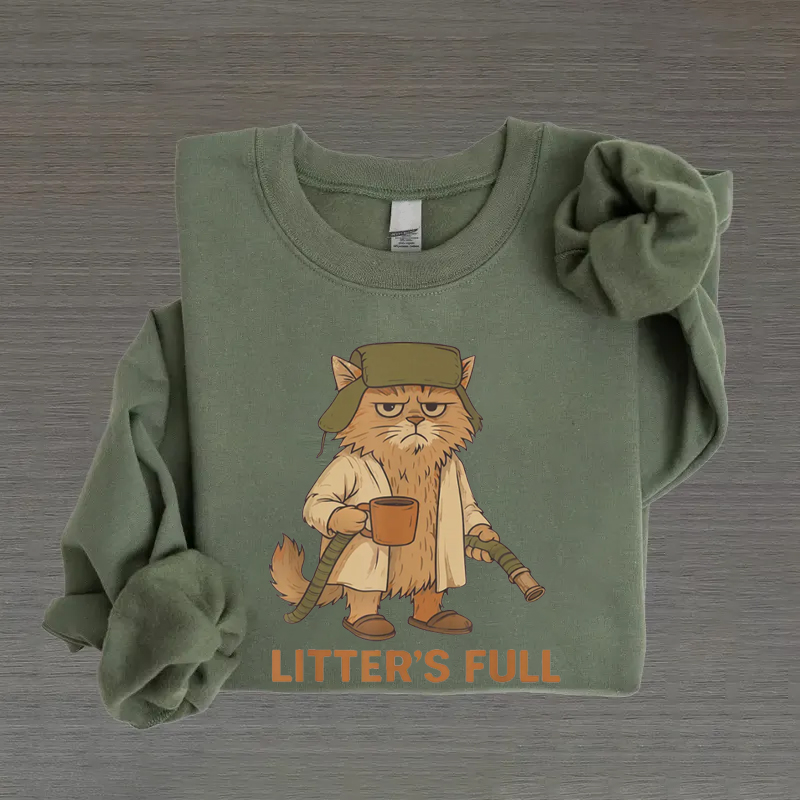Litters Full Funny Cat Lovers Christmas Xmas T-shirt/Sweatshirt
