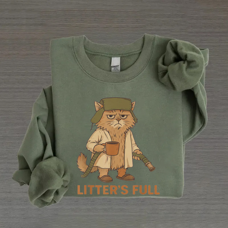 Litters Full Funny Cat Lovers Christmas Xmas T-shirt/Sweatshirt