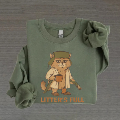 Litters Full Funny Cat Lovers Christmas Xmas T-shirt/Sweatshirt