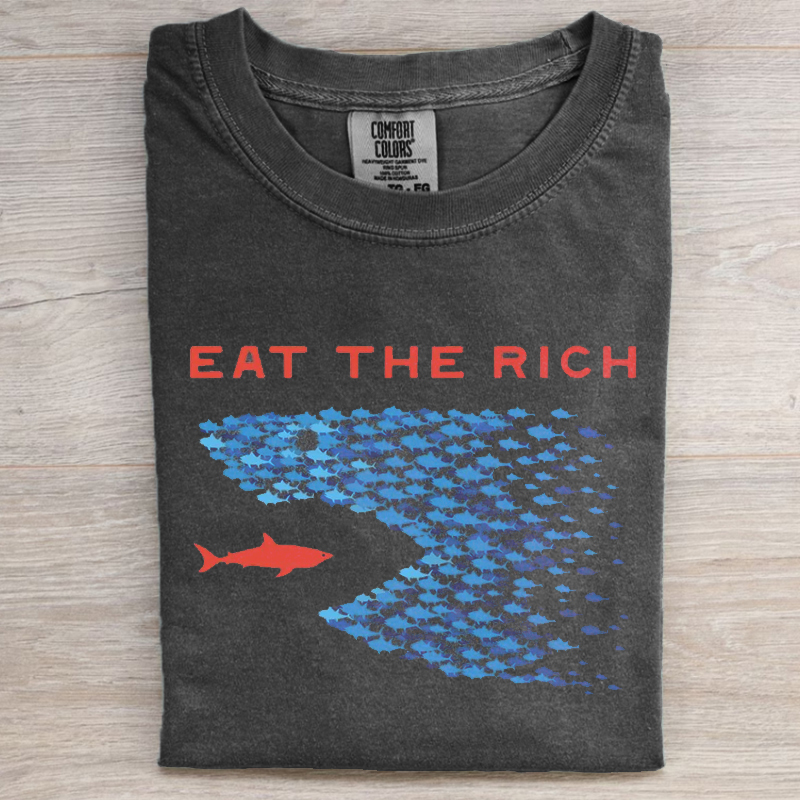 Eat the Rich - shark shirt