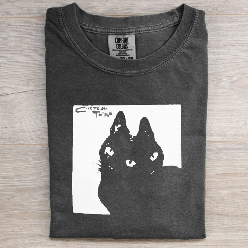 Vintage Cocteau Twin Cat Aesthetic Inpsired T-shirt