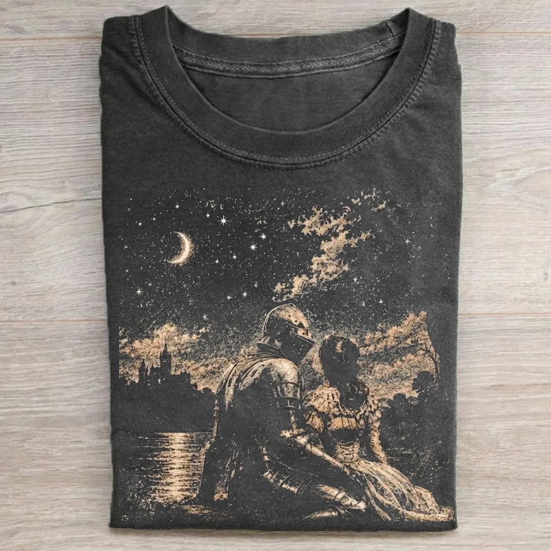 Dark Fantasy Medieval Knight Princess T-Shirt