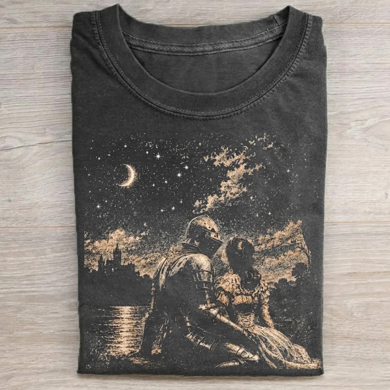 Dark Fantasy Medieval Knight Princess T-Shirt