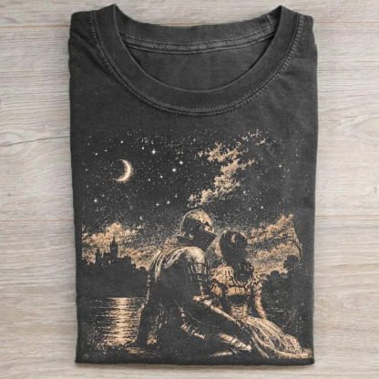 Dark Fantasy Medieval Knight Princess T-Shirt