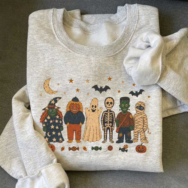 Vintage Halloween Spooky Season Sweatshirt