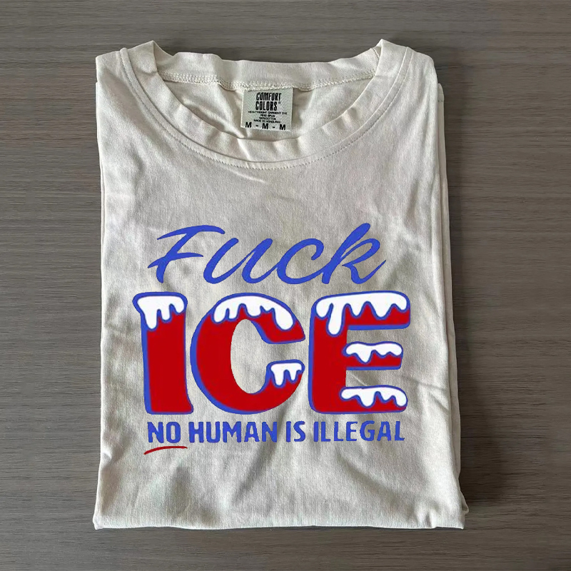 Fuck ICE - No Human is Illegal shirt