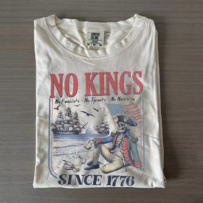 Retro No Kings Since 1776 Protest T-shirt