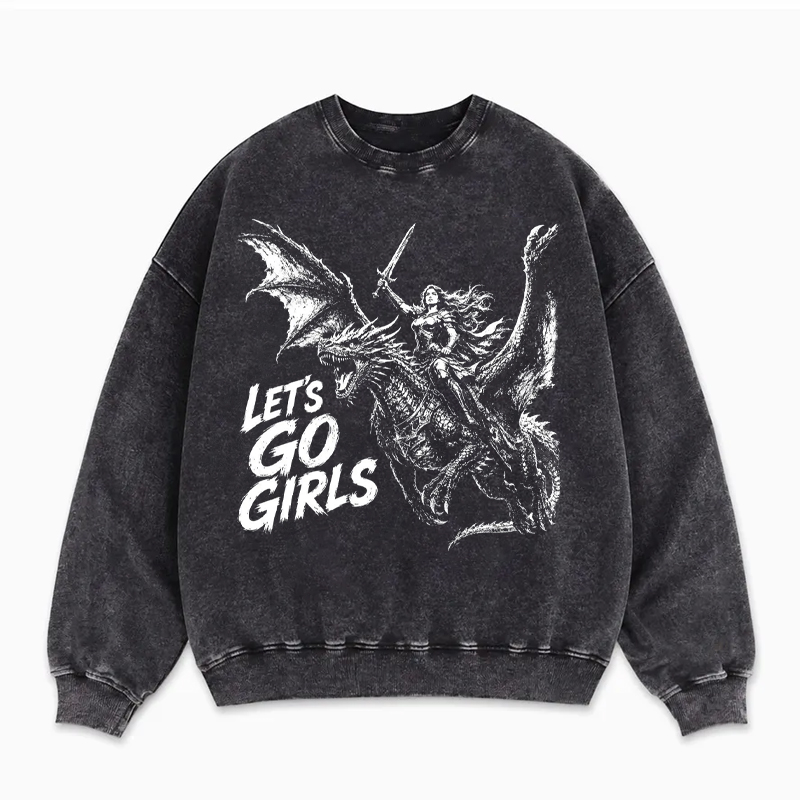 Warrior Woman Dragon Rider Sweatshirt