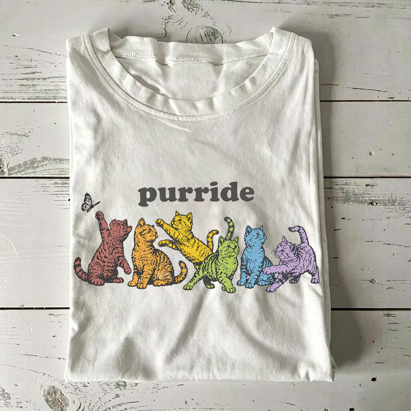 Purride Rainbow Cats LGBTQ T-shirt