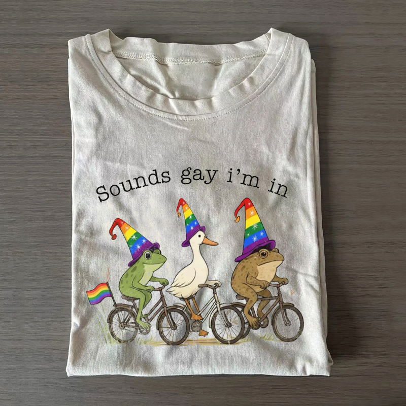 Sounds Gay I'm In Off To LGBTQ Pride T-shirt