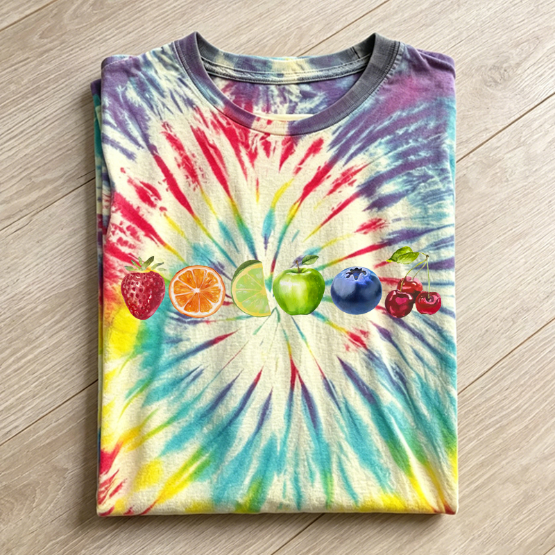 Fruity Subtle LGBTQ Pride Handmade Tie Dye T-shirt