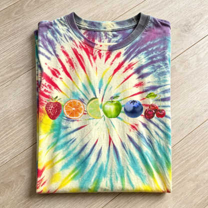 Fruity Subtle LGBTQ Pride Handmade Tie Dye T-shirt