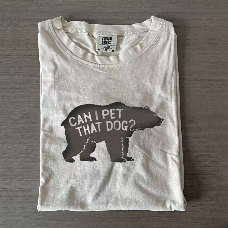 Can I Pet That Dog Sticker T-Shirt