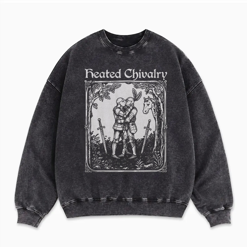 Heated Chivalry Gay Medieval Sweatshirt