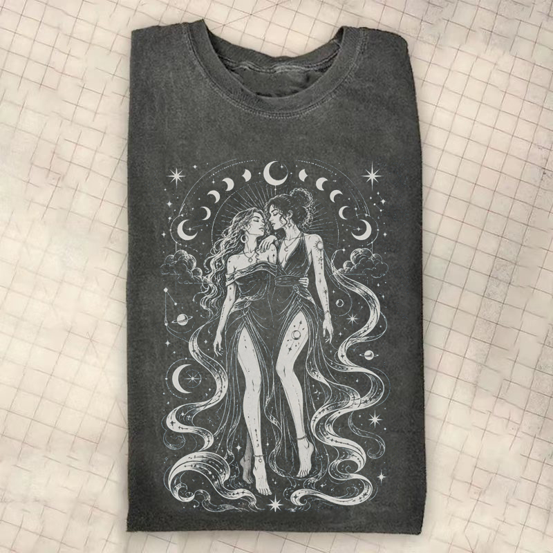 Celestial Sapphic Lesbian T-shirt