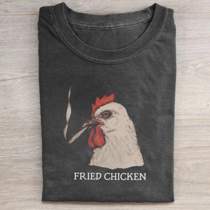 Fried Chicken Stoner Funny Weed T-shirt
