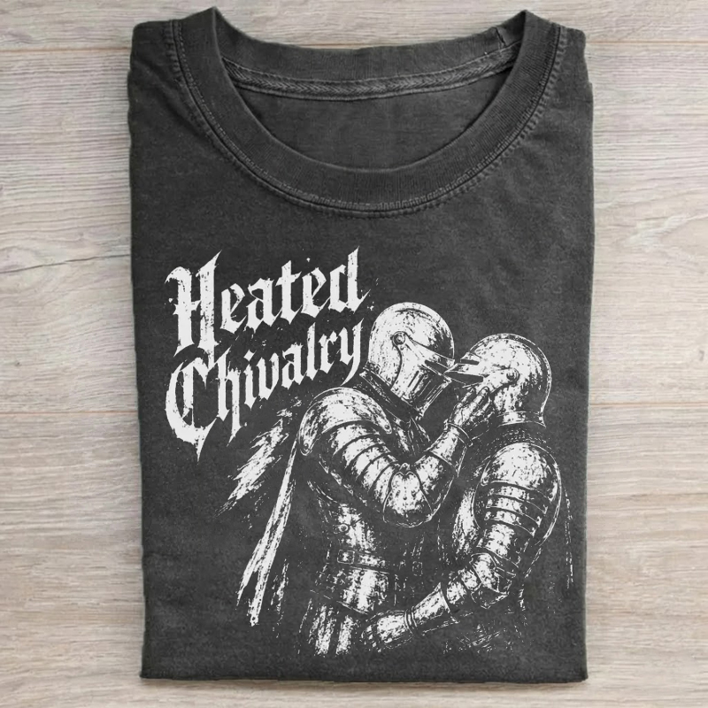Heated Chivalry Knight Medieval Gay T-Shirt