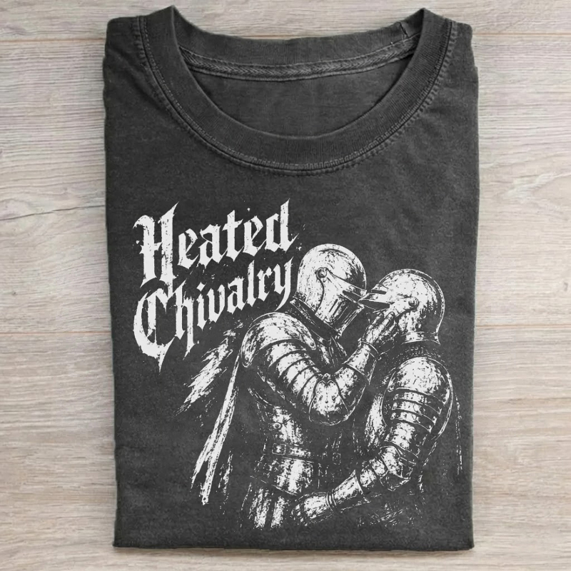 Heated Chivalry Knight Medieval Gay T-Shirt