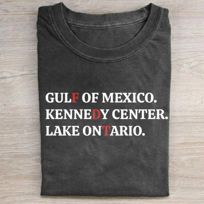Gulf of Mexico Kennedy Center Lake Ontario T-shirt