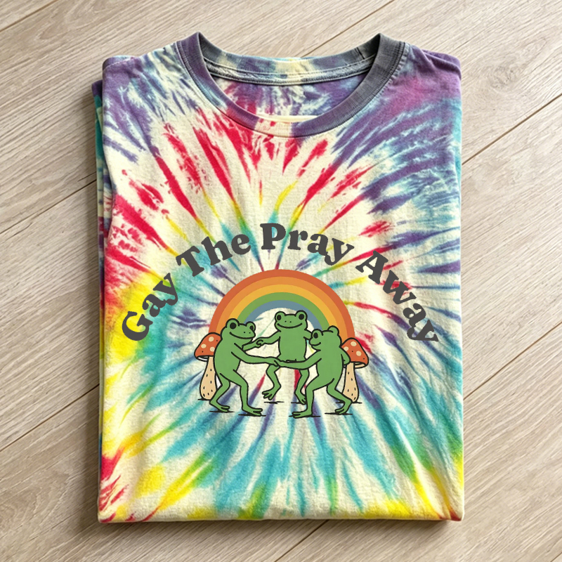 [Copy][Copy]Pride Ally Cat LGBTQ Pride Month Handmade Tie Dye T-shirt