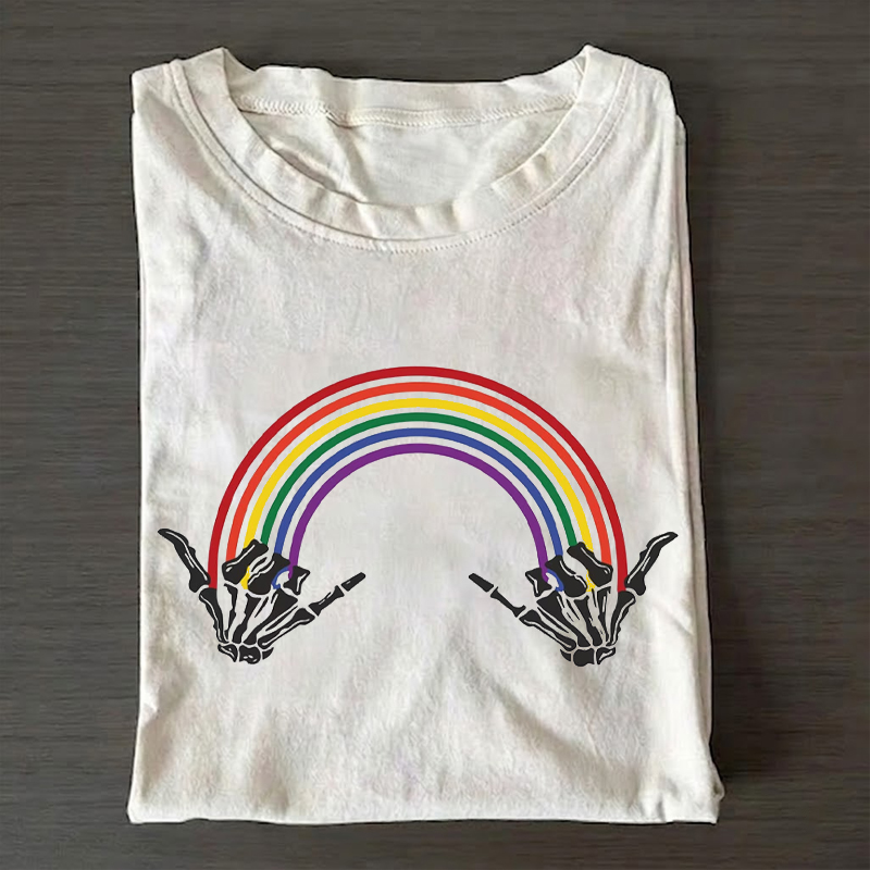 LGBTQ Skeleton Hand Rocks T-shirt