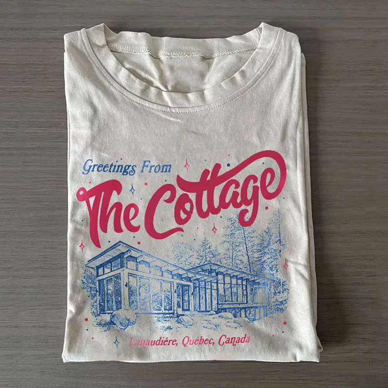  Coming To The Cottage Romance Hockey Book Movie Fans T-shirt
