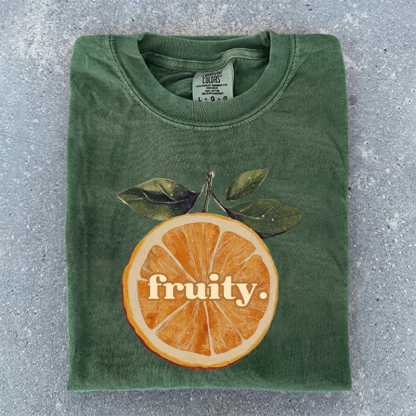 Fruity: Orange Subtle Vintage LGBTQ T-shirt