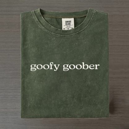 Goofy Goober Funny Viral Meme Nostalgia Childhood SpongeBob Inspired Silly T-shirt