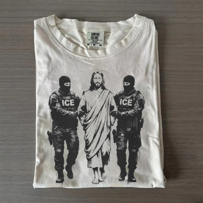 Jesus Arrested Parody Anti ICE T-shirt