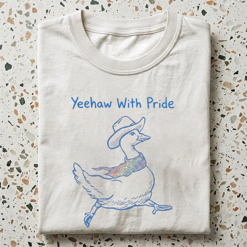 Yeehaw With Pride Sublte LGBTQ T-shirt