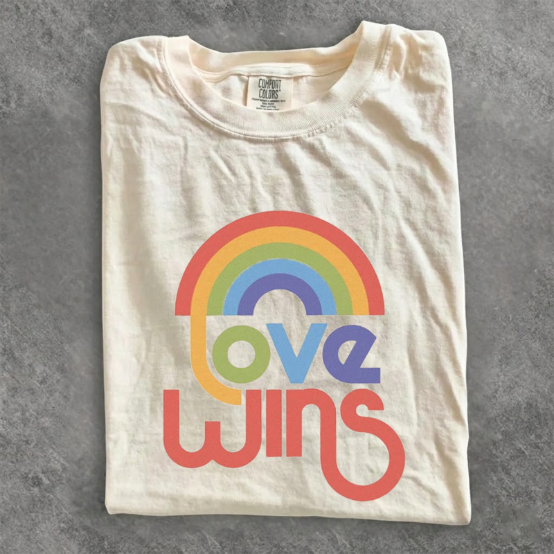 Love Wins Rainbow Pride T-shirt