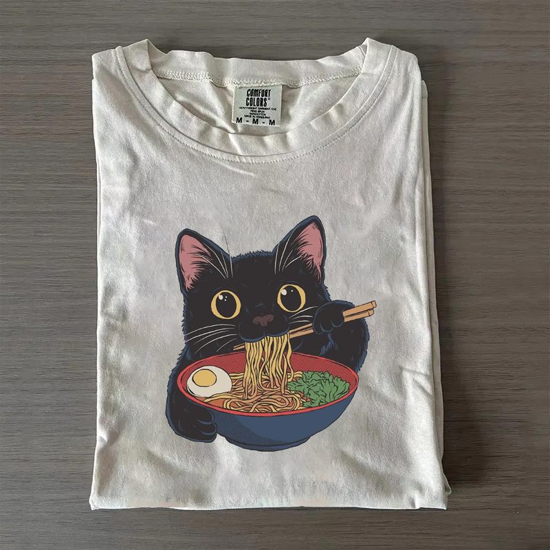 Comfort Colors Ramen Cat T-shirt