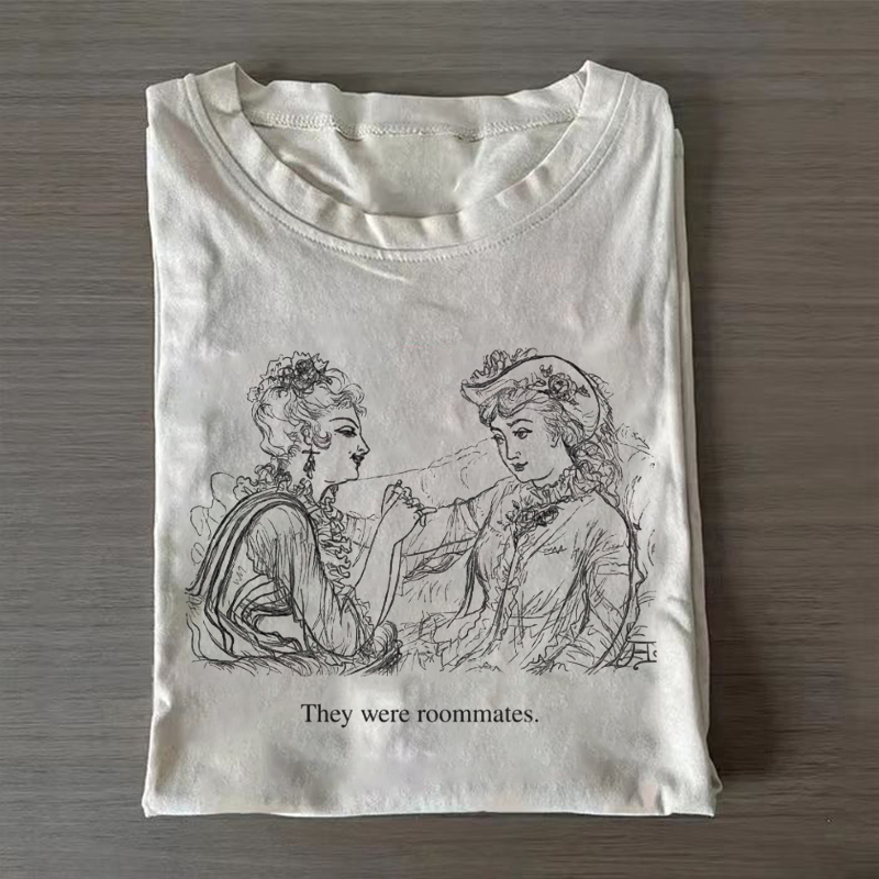 They Were Roommates Funny Lesbian T-Shirt